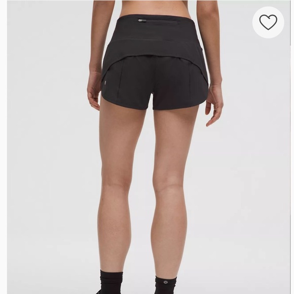 lululemon athletica Gray and Black Speed Up‎ Athletic Shorts, Gray/Black, Size 8 - Picture 3 of 13